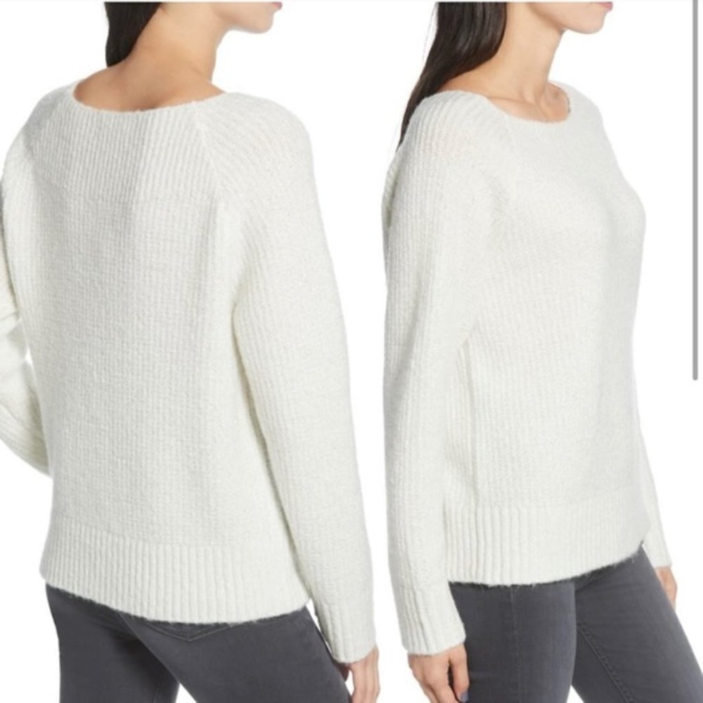 NWT Chelsea28 Metallic Ribbed Sweater - Picture 2 of 5